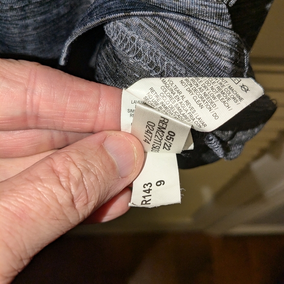 Reebok Space Dye T Shirt Mens Medium Black Gray Short Sleeve Activewear Workout - Picture 10 of 10